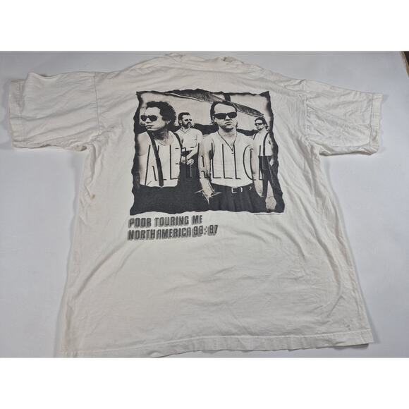 Vintage Metallica T Shirt 1996 Load Concert Poor Touring Me 90's Star Logo XL - Picture 1 of 6